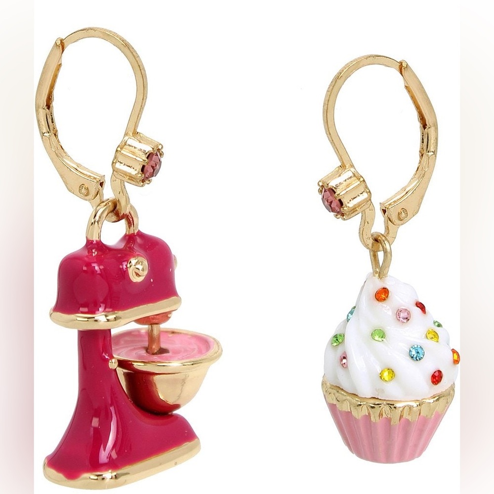 Betsey Johnson Cupcake and Mixer Earrings